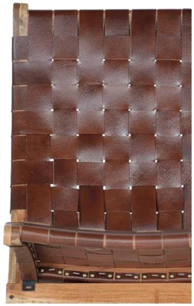 Product photograph of Intercourse Brown Leather Chair Folding Chair from Choice Furniture Superstore.