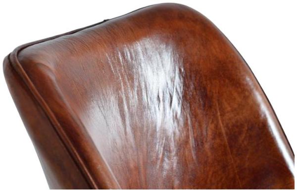 Product photograph of Arroyo Brown Leather Solid Back Dining Chair Sold In Pairs from Choice Furniture Superstore.