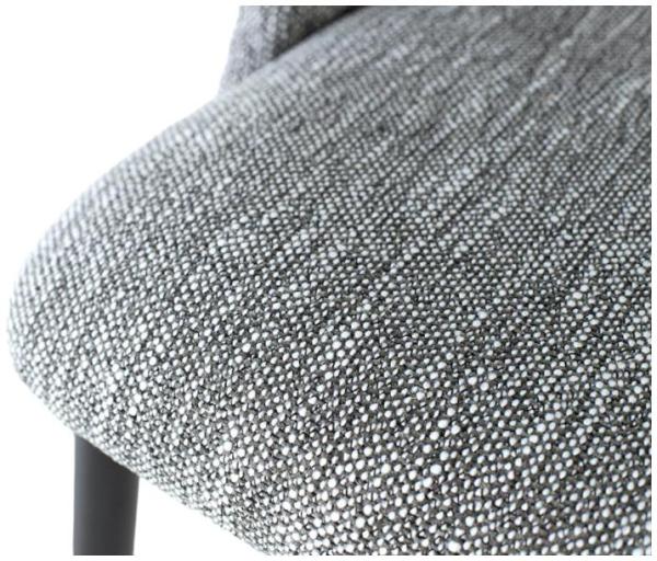 Product photograph of Greece Grey Fabric Dining Chair Sold In Pairs from Choice Furniture Superstore.