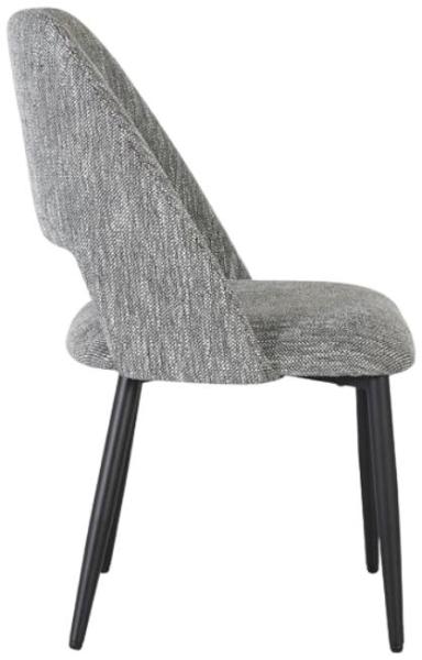 Product photograph of Greece Grey Fabric Dining Chair Sold In Pairs from Choice Furniture Superstore.