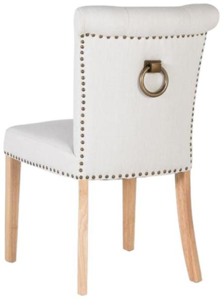 Product photograph of Gower Light Beige Fabric Dining Chair Sold In Pairs from Choice Furniture Superstore.