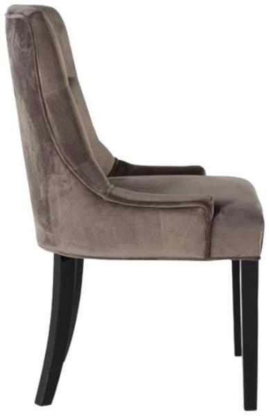 Product photograph of Firestone Charcoal Fabric Dining Chair Sold In Pairs from Choice Furniture Superstore.