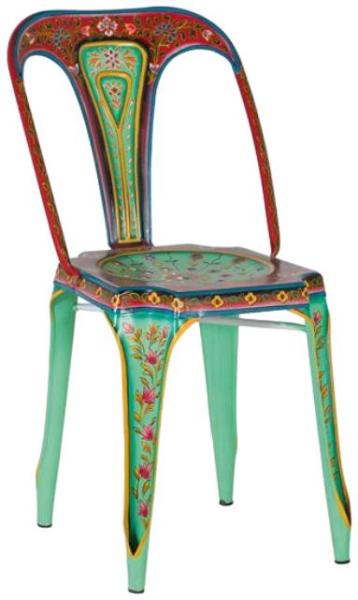Product photograph of 2 X Flint Hand-painted Metal Dining Chair from Choice Furniture Superstore.