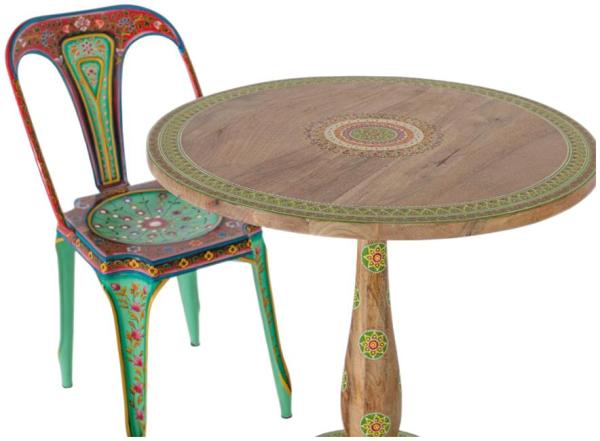 Product photograph of 2 X Flint Hand-painted Metal Dining Chair from Choice Furniture Superstore.