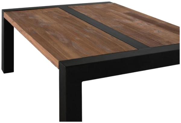 Product photograph of Harlech Structure And Solid Teak Wood Top Coffee Table from Choice Furniture Superstore.