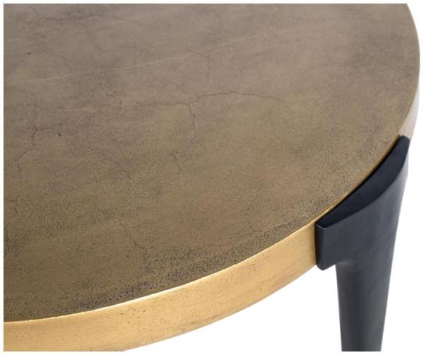 Product photograph of Oxwich Gold And Black Coffee Table from Choice Furniture Superstore.