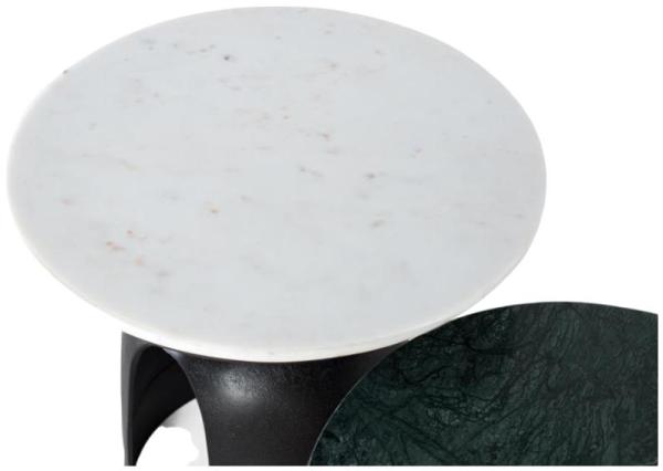 Product photograph of Matembo Marble And Aluminium Coffee Tables Set Of 2 from Choice Furniture Superstore.