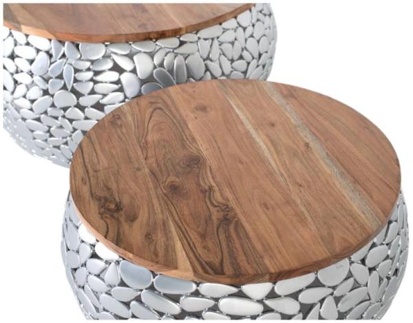 Product photograph of Jambiani Solid Mango Wood Coffee Table Set Of 2 from Choice Furniture Superstore.