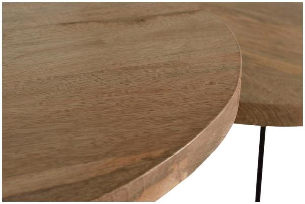 Product photograph of Vibambani Solid Wood End Table Set Of 2 from Choice Furniture Superstore.
