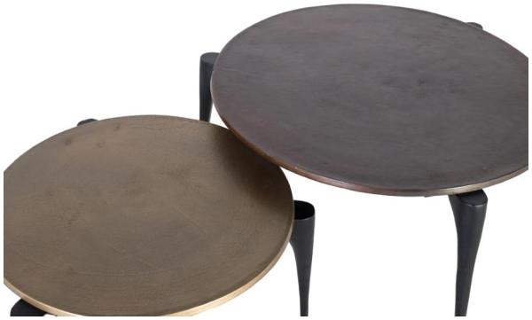 Product photograph of Kaboni Aluminum Centre Tables Set Of 2 from Choice Furniture Superstore.