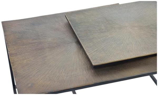 Product photograph of Kingalamila Metal Coffee Table Set Of 2 - 6149 from Choice Furniture Superstore.