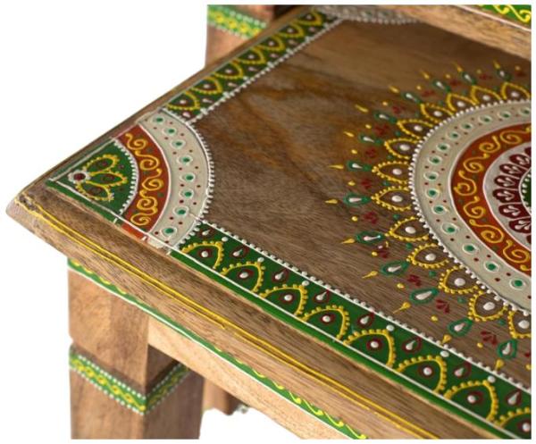 Product photograph of Itura Hand Painted Mango Wood Coffee Table Set Of 2 from Choice Furniture Superstore.