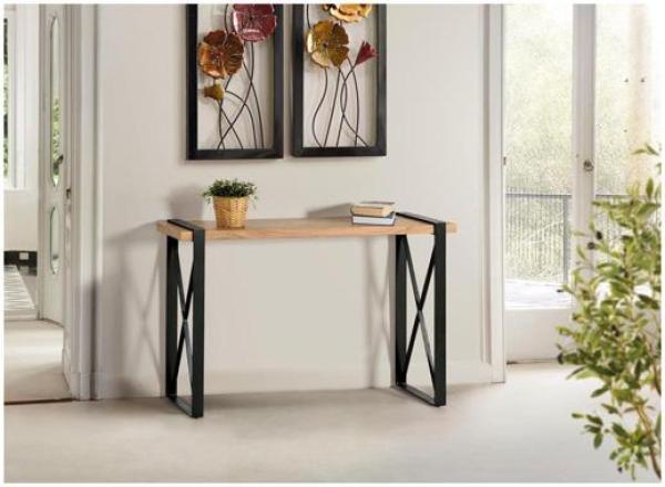 Product photograph of Bloxom Solid Acacie Wood Console Table - 1201 from Choice Furniture Superstore.