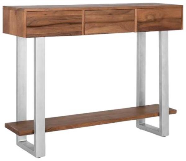 Product photograph of Ronceverte Solid Acacia Wood Console Table from Choice Furniture Superstore.