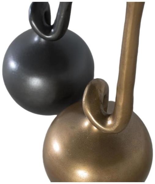 Product photograph of Yeager Gold And Black Vases Set Of 2 from Choice Furniture Superstore.