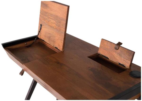 Product photograph of Fredonia Mango Wood 2 Drawer Desk from Choice Furniture Superstore.