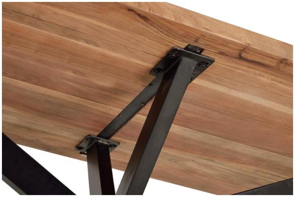 Product photograph of Diemga Solid Acacia Wood 6 Seater Dining Table - 1042 from Choice Furniture Superstore.