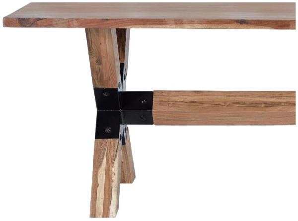 Product photograph of Onturo Solid Acacie Wood 6 Seater Dining Table - 1148 from Choice Furniture Superstore.