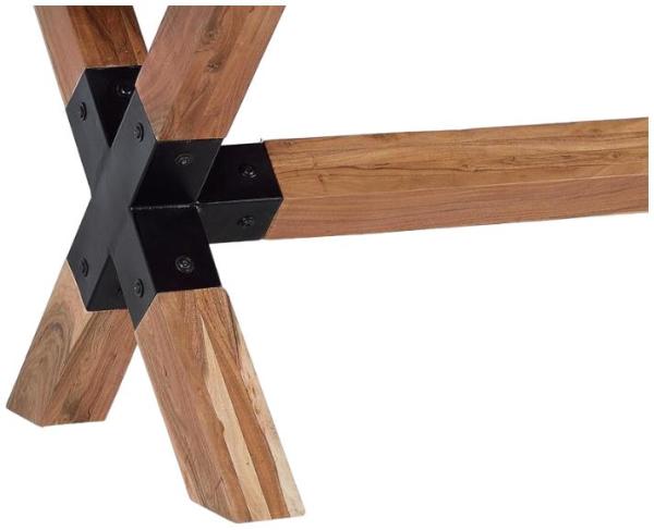 Product photograph of Onturo Solid Acacia Wood 6 Seater Dining Table - 1148 from Choice Furniture Superstore.