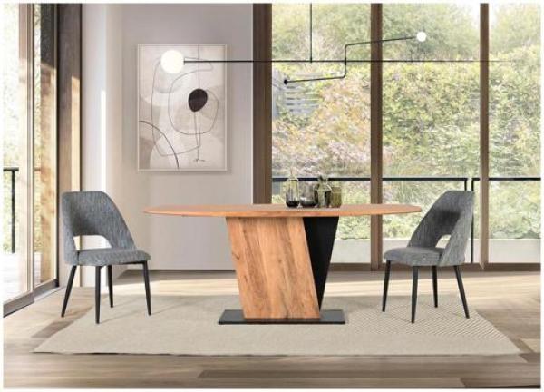 Product photograph of Catembo Acacia Wood 6 Seater Dining Table - 1625 from Choice Furniture Superstore.