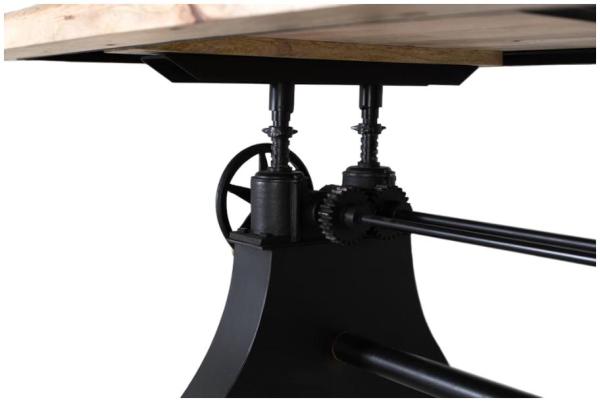 Product photograph of Pembilo Mango Wood And Metal Base 8 Seater Dining Table - 1657 from Choice Furniture Superstore.
