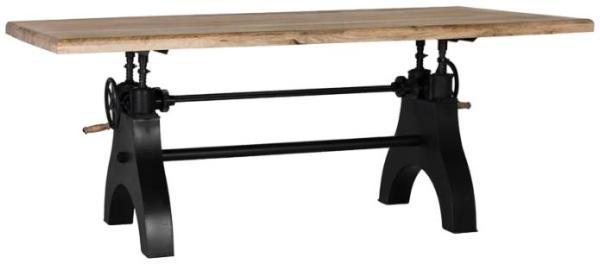 Product photograph of Pembilo Mango Wood And Metal Base 8 Seater Dining Table - 1657 from Choice Furniture Superstore.