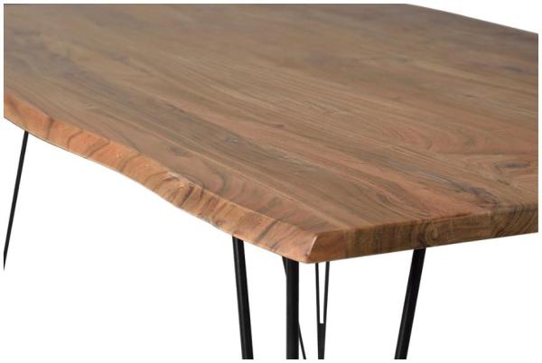 Product photograph of Quitela Solid Acacia Wood 6 Seater Dining Table - 6041 from Choice Furniture Superstore.