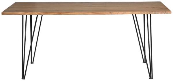 Product photograph of Quitela Solid Acacia Wood 6 Seater Dining Table - 6040 from Choice Furniture Superstore.
