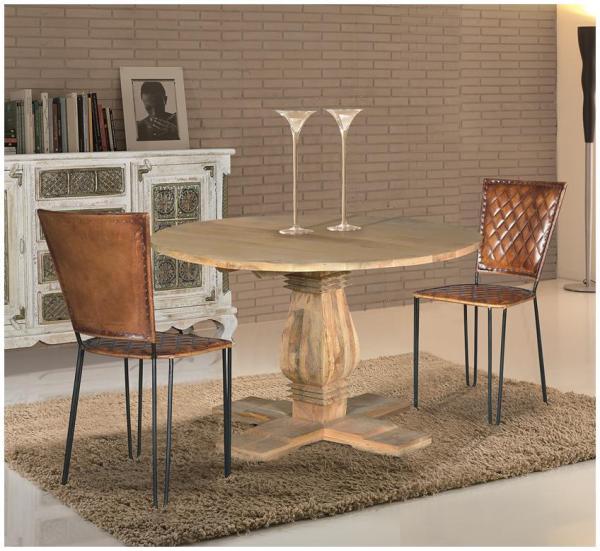 Product photograph of Undze Solid Mango Tree Wood 4 Seater Dining Table - 6263 from Choice Furniture Superstore.
