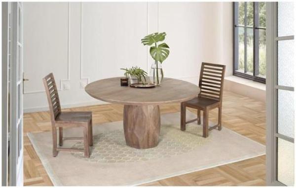 Product photograph of Hanza Solid Mango Wood 6 Seater Dining Table - 1714 from Choice Furniture Superstore.