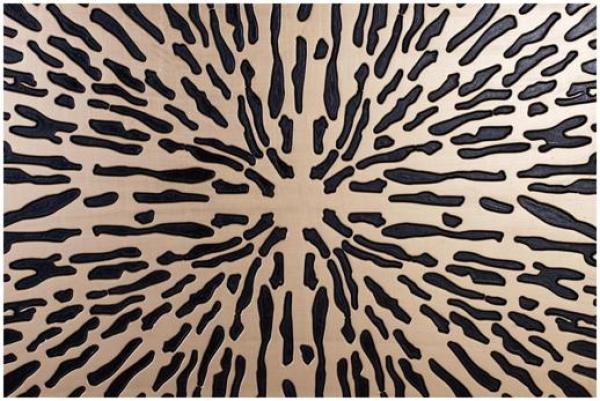 Product photograph of Bisericani Gold And Black Decorative Panel from Choice Furniture Superstore.