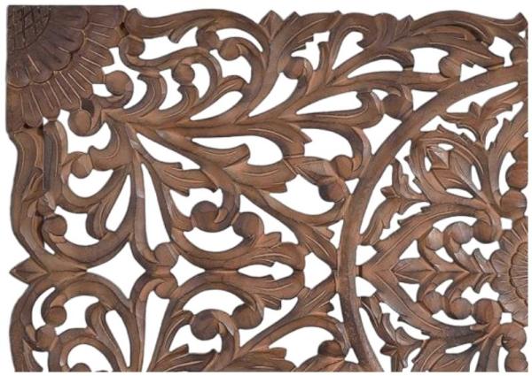 Product photograph of Radoyya Carved Wall Pannel Headboard from Choice Furniture Superstore.