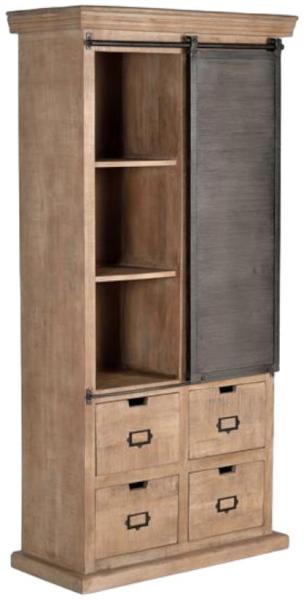 Product photograph of Irondale Solid Mango Tree Wood Display Cabinet from Choice Furniture Superstore.