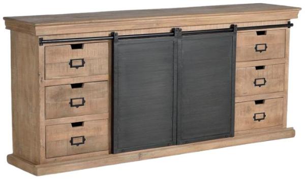 Product photograph of Irondale Mango Tree Wood 2 Door 6 Drawer Large Sideboard from Choice Furniture Superstore.