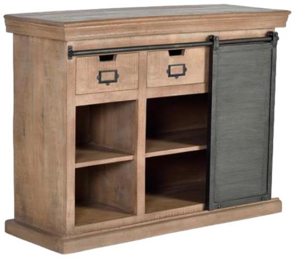 Product photograph of Irondale Mango Tree Wood 1 Door 3 Drawer Medium Sideboard from Choice Furniture Superstore.