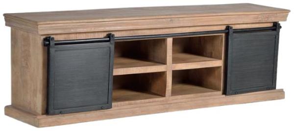 Product photograph of Irondale Mango Wood 2 Door 4 Drawer Tv Cabinet from Choice Furniture Superstore.