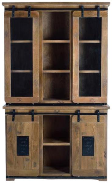 Product photograph of Galion Mango Wood 4 Door Cabinet from Choice Furniture Superstore.