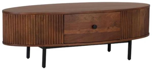 Product photograph of Lorain Acacia Wood 1 Drawer Coffee Table from Choice Furniture Superstore.