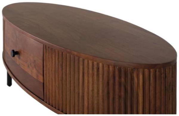 Product photograph of Lorain Acacia Wood 1 Drawer Coffee Table from Choice Furniture Superstore.