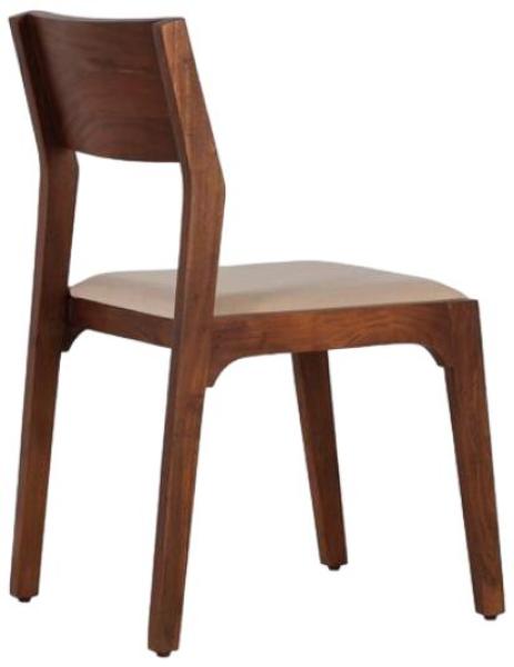 Product photograph of Lorain Acacia Wood And Fabric Dining Chair Sold In Pairs from Choice Furniture Superstore.