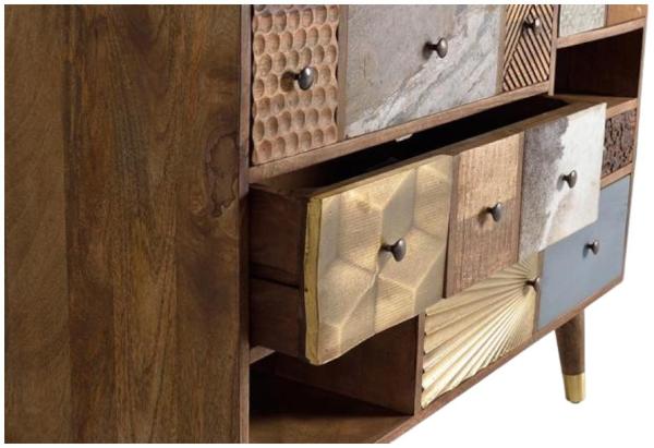 Product photograph of Bonham Mango Wood Medium Sideboard from Choice Furniture Superstore.
