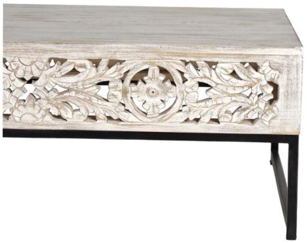 Product photograph of Quintana Hand Carved Mango Wood Coffee Table from Choice Furniture Superstore.
