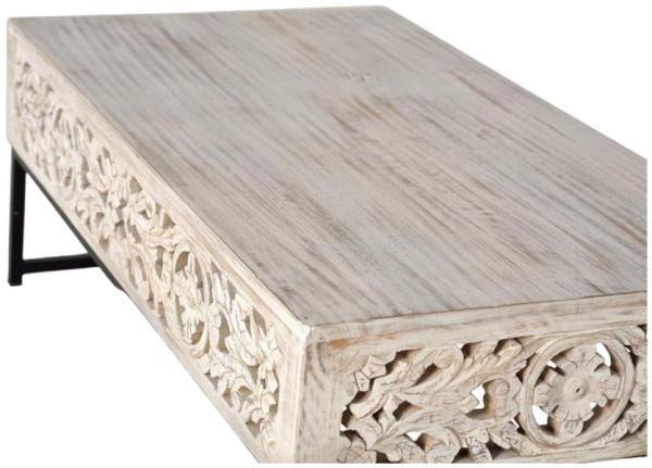 Product photograph of Quintana Hand Carved Mango Wood Coffee Table from Choice Furniture Superstore.