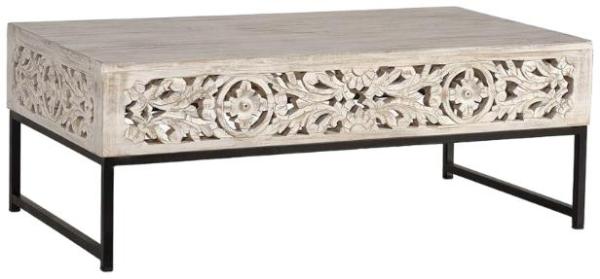 Product photograph of Quintana Hand Carved Mango Wood Coffee Table from Choice Furniture Superstore.