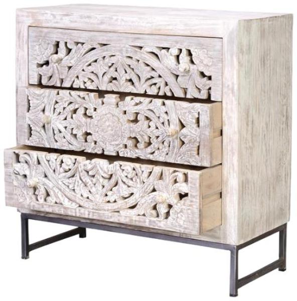 Product photograph of Quintana Hand Carved Mango Tree Wood Dresser from Choice Furniture Superstore.