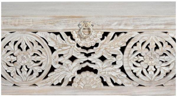 Product photograph of Quintana Hand Carved Mango Tree Wood Storge Trunk from Choice Furniture Superstore.