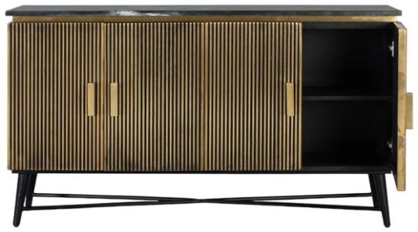 Product photograph of Stephen Mango Wood 4 Door Medium Sideboard from Choice Furniture Superstore.