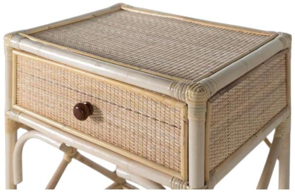 Product photograph of Revak Natural Rattan 1 Drawer Bedside Table - 5899 from Choice Furniture Superstore.