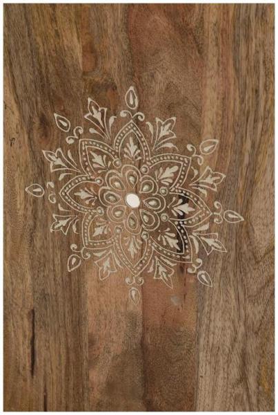 Product photograph of Galach Hand-painted Mango Wood 1 Door 4 Drawer Chest from Choice Furniture Superstore.