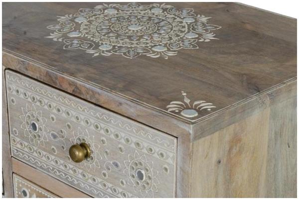 Product photograph of Dolap Hand Painted Solid Mango Wood 7 Drawer Chest from Choice Furniture Superstore.